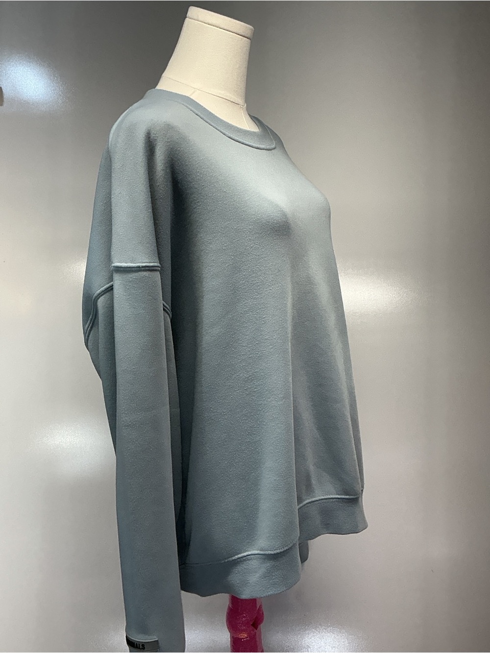 Brooklyn Cloth Originals Pearl Blue Oversized Fleece Crewneck Sweatshirt Men’s L - Picture 3 of 15